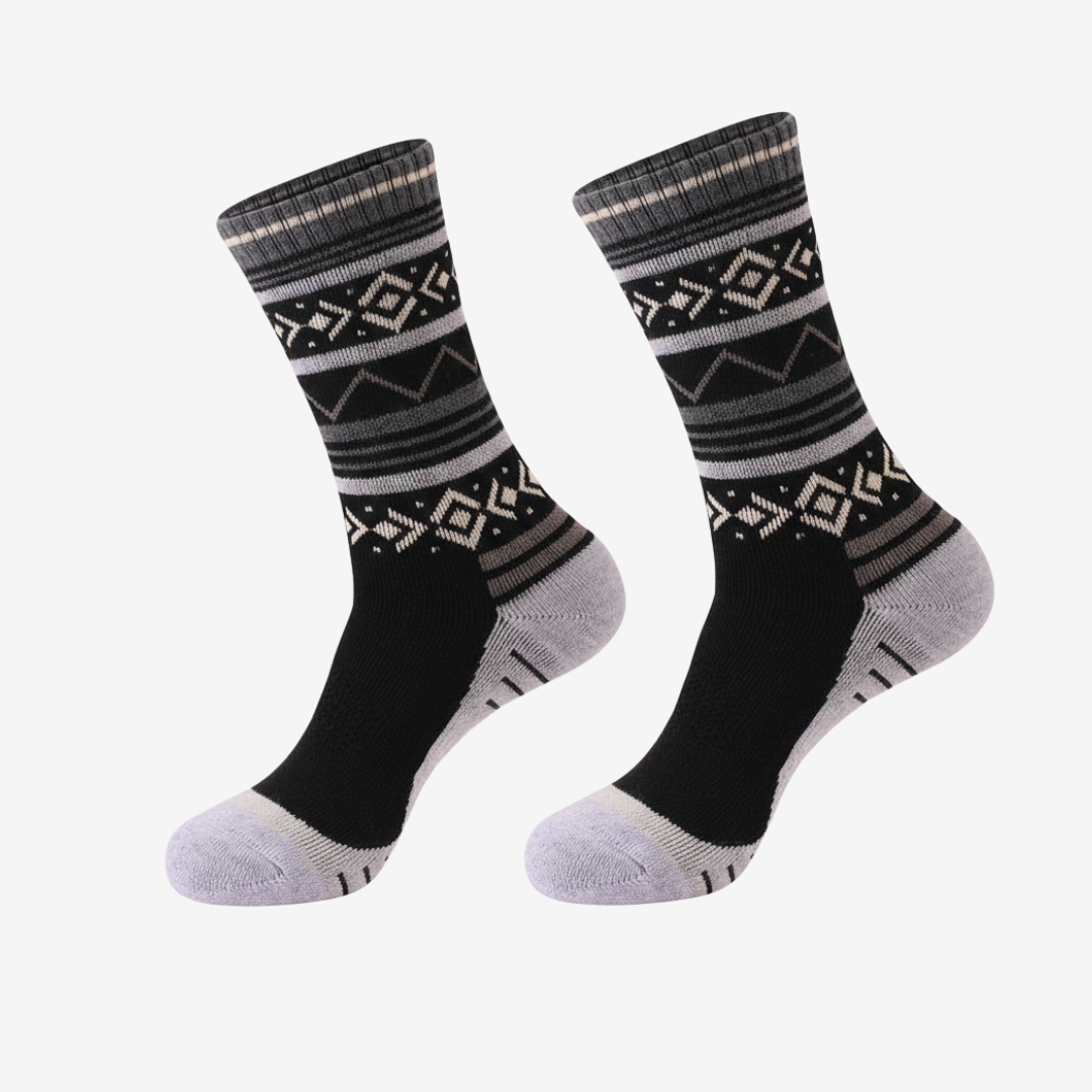 Feuchtigkeitsregulierende Merinowoll-Stricksocken