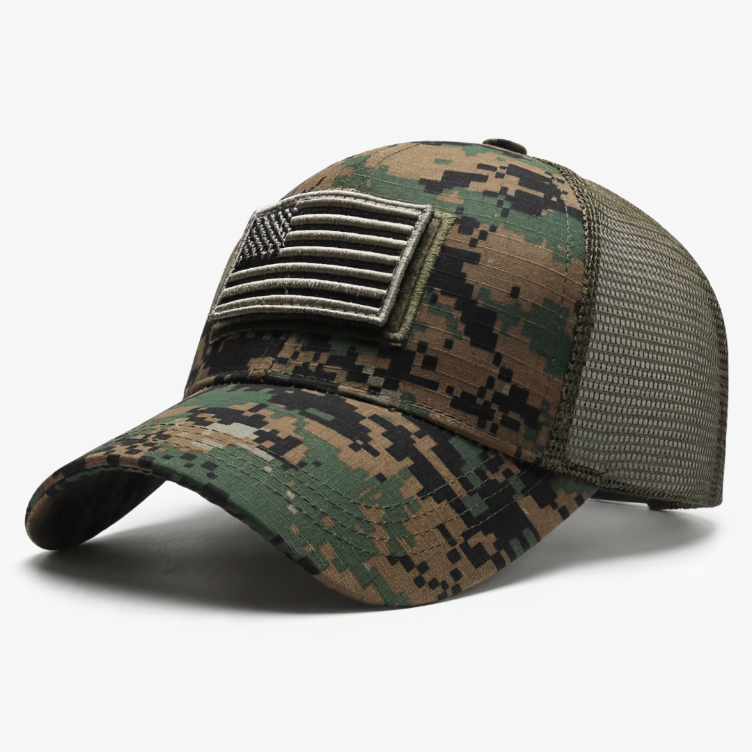 Taktische Cap mit wechselbaren Klett-Patches