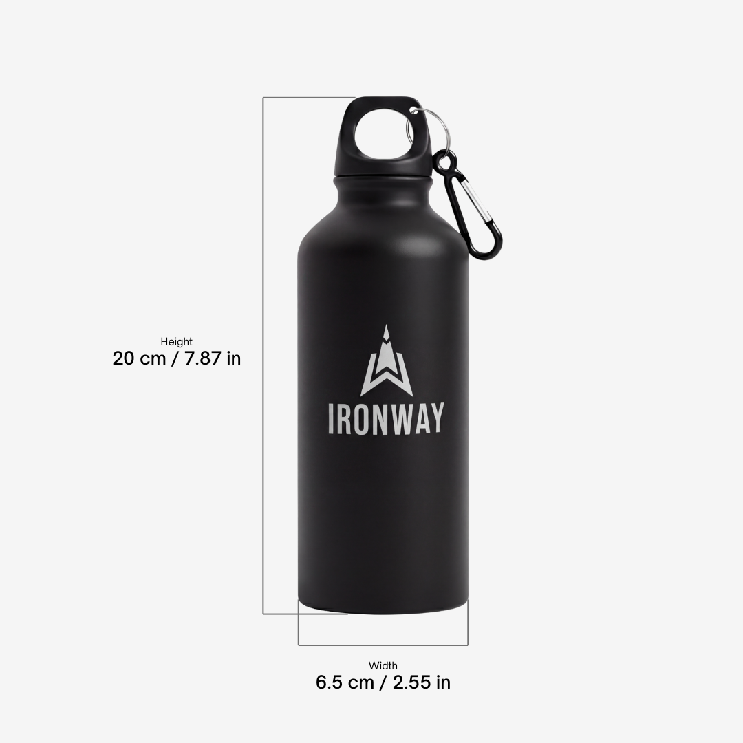 Trail Bottle – Leichte Aluminium-Trinkflasche mit Karabiner