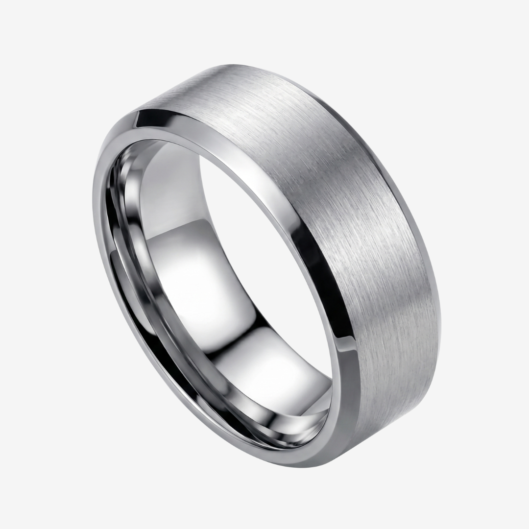 Valor Ring — Ring aus gebürstetem Titanstahl für Stärke im Alltag