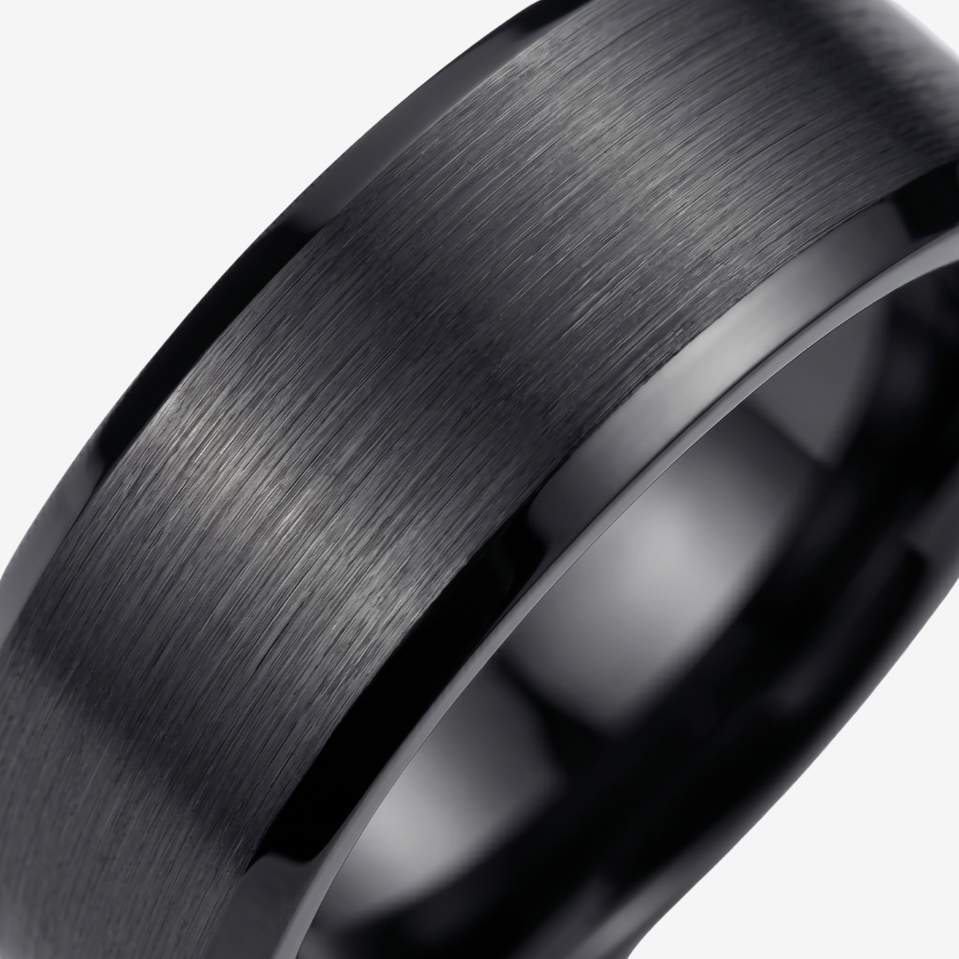 Valor Ring — Ring aus gebürstetem Titanstahl für Stärke im Alltag