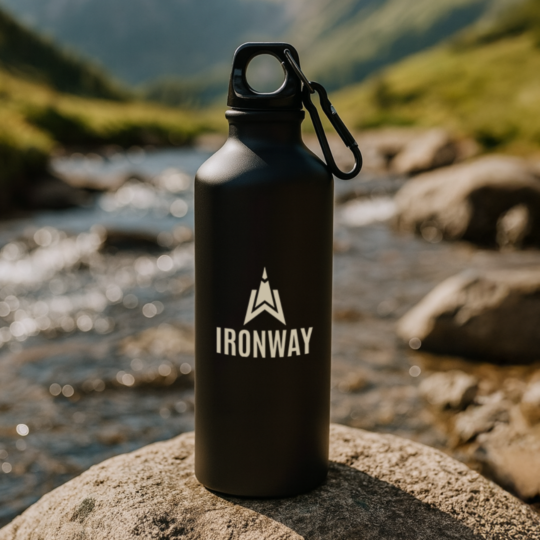 Trail Bottle – Leichte Aluminium-Trinkflasche mit Karabiner
