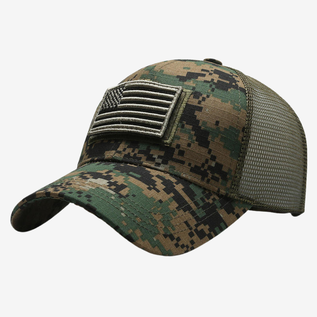 Taktische Cap mit wechselbaren Klett-Patches