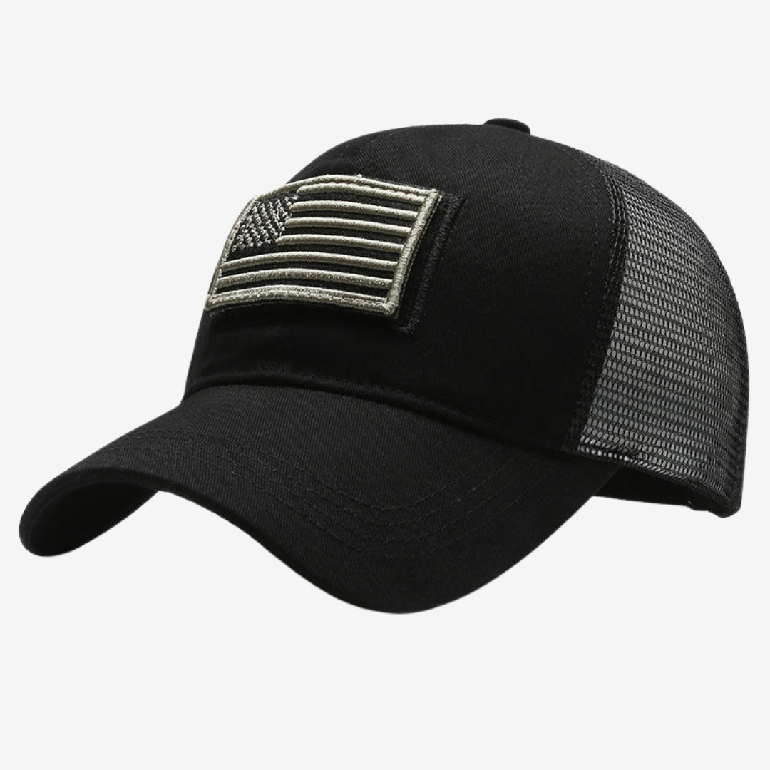 Taktische Cap mit wechselbaren Klett-Patches