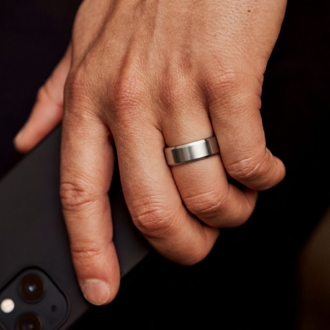Valor Ring — Ring aus gebürstetem Titanstahl für Stärke im Alltag