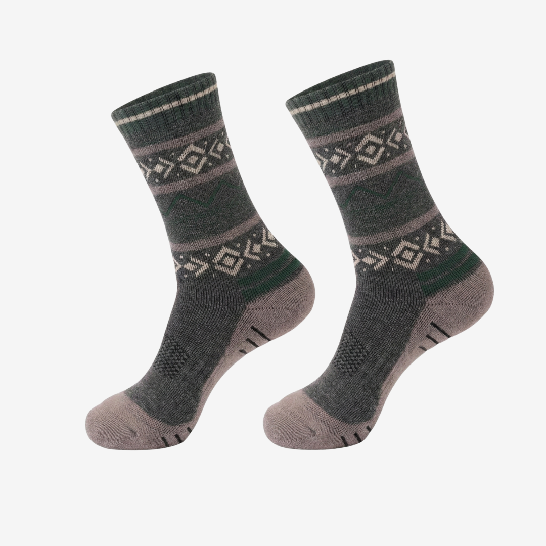 Feuchtigkeitsregulierende Merinowoll-Stricksocken