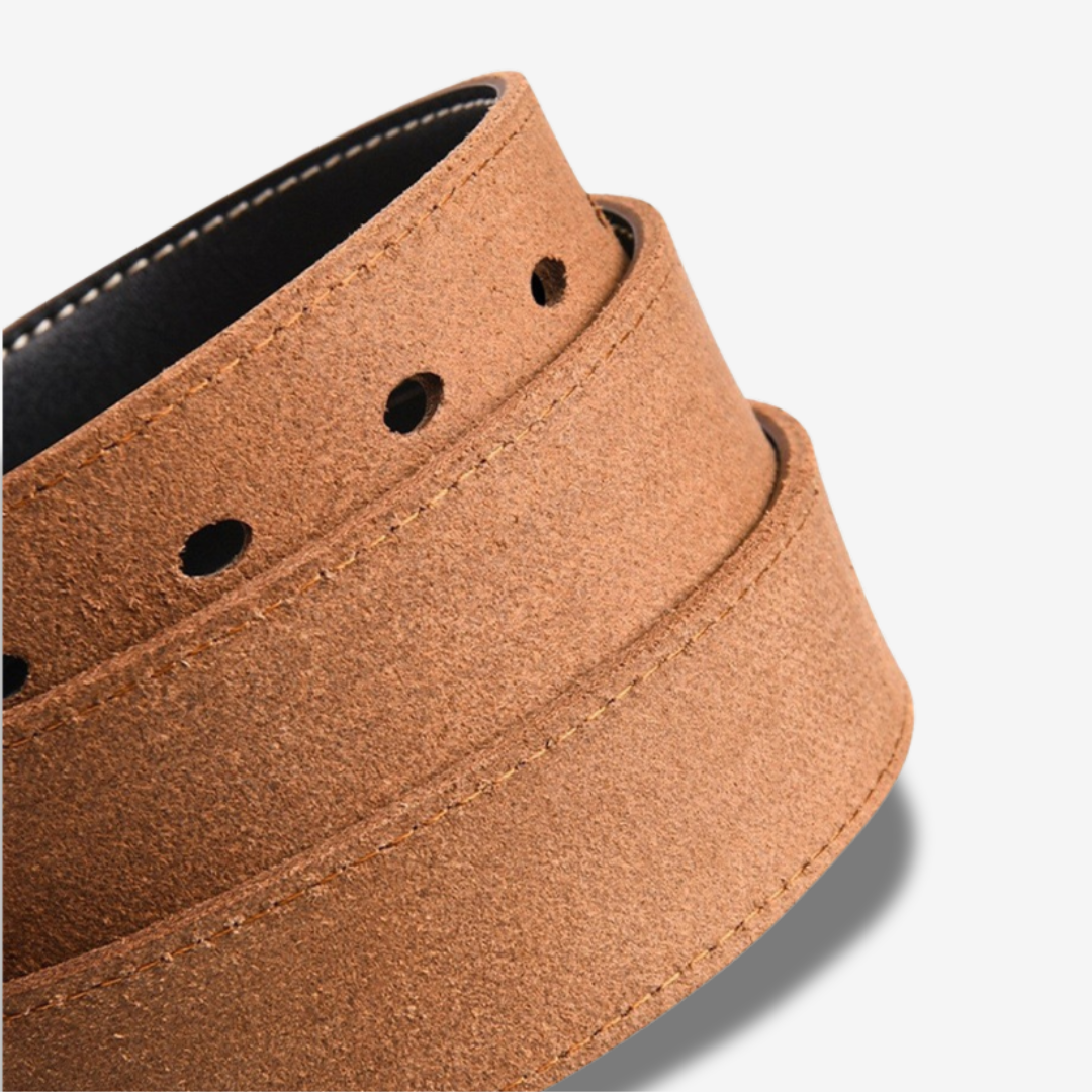 Premium-Ledergürtel mit glattem Finish