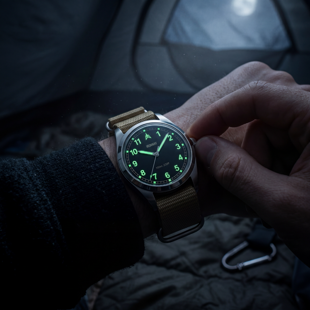 IRONMAY Field Watch 38 – 100 m wasserdicht