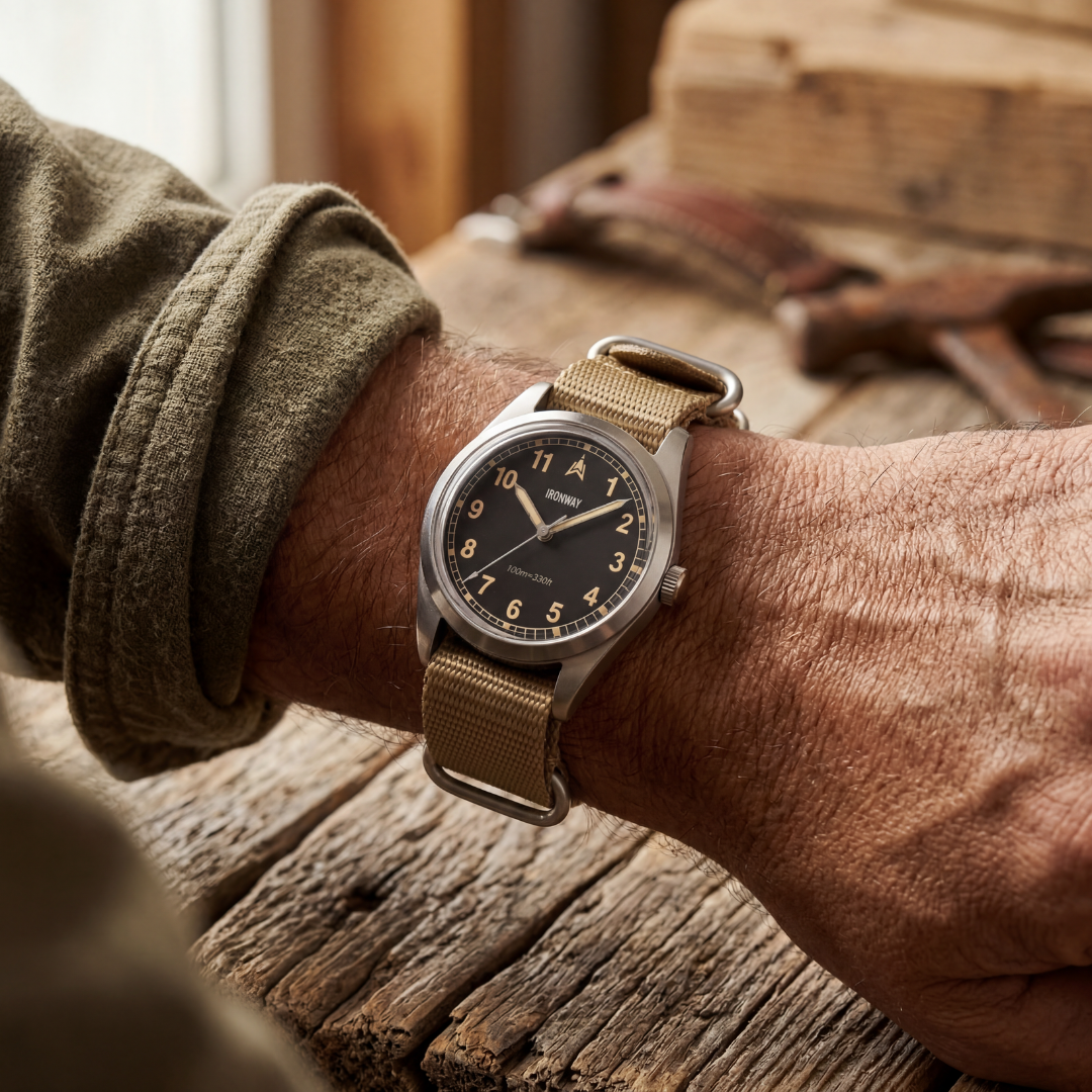 IRONMAY Field Watch 38 – 100 m wasserdicht