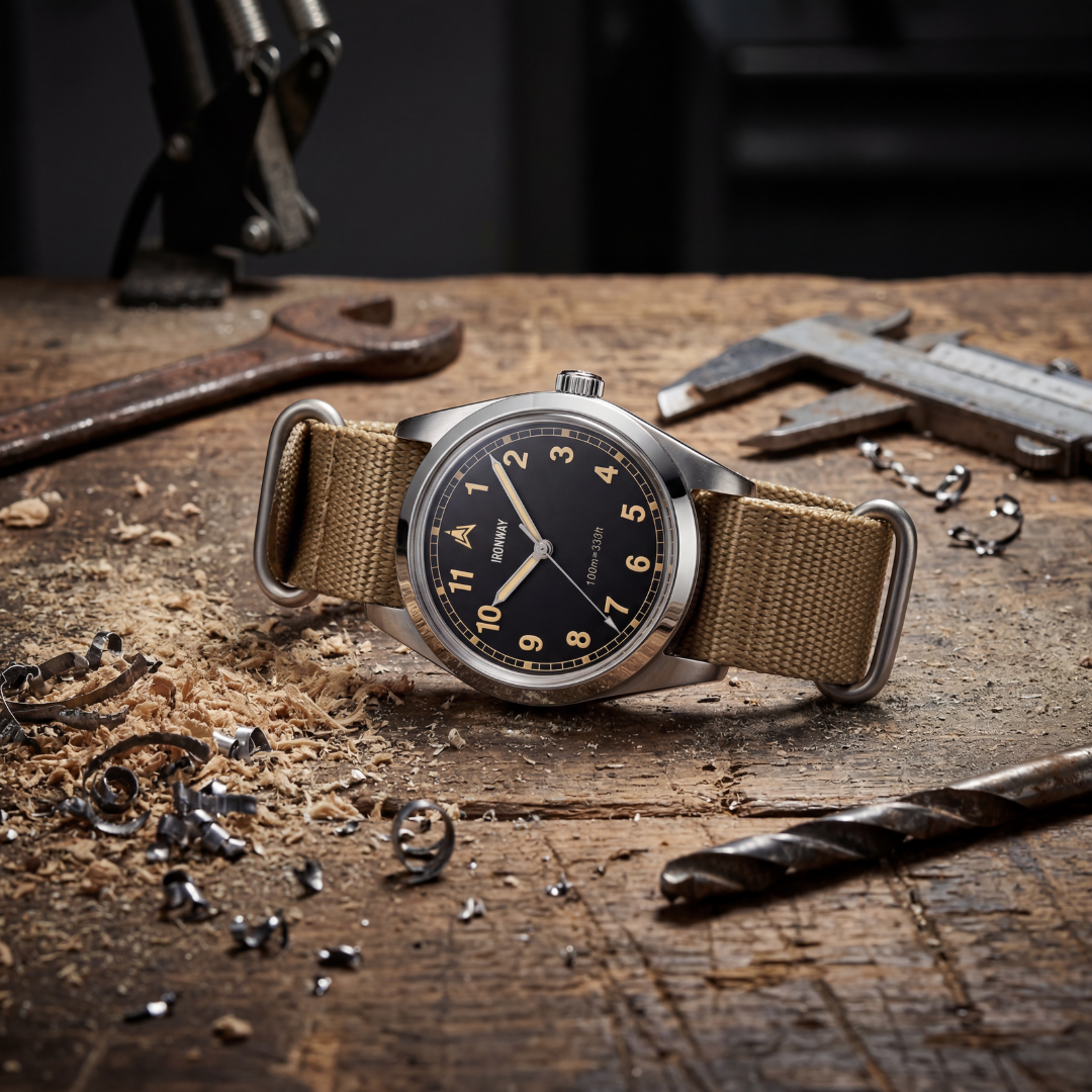 IRONMAY Field Watch 38 – 100 m wasserdicht