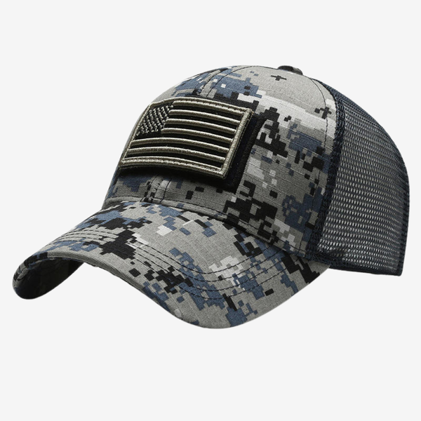 Taktische Cap mit wechselbaren Klett-Patches