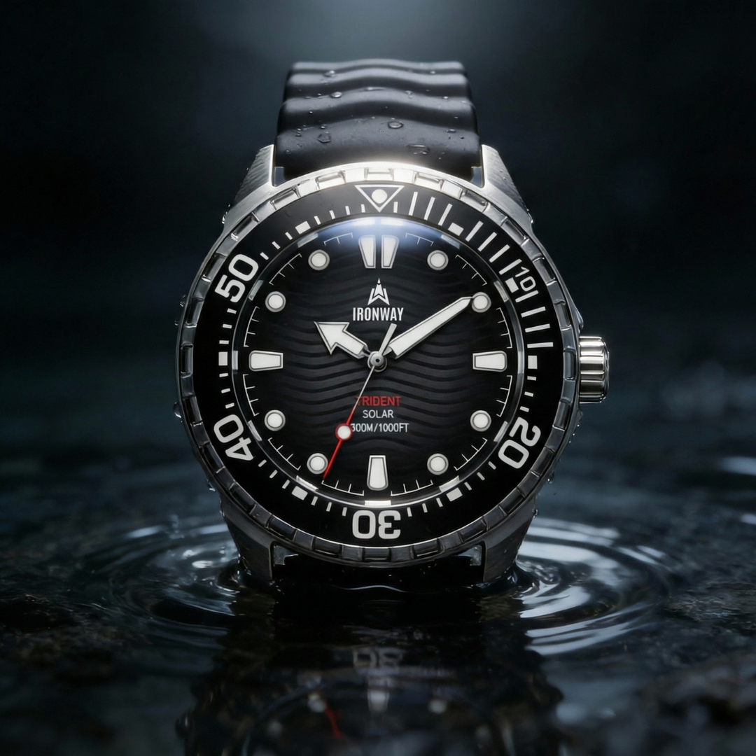 Trident 300 – Solarbetriebene 30-ATM-Taucheruhr