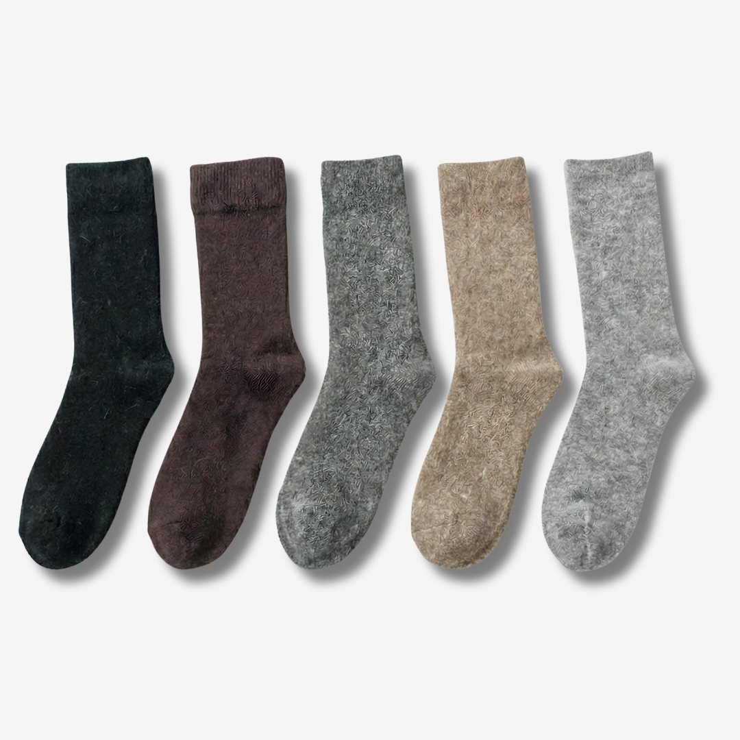 Hochwertige Merinowoll-Stricksocken