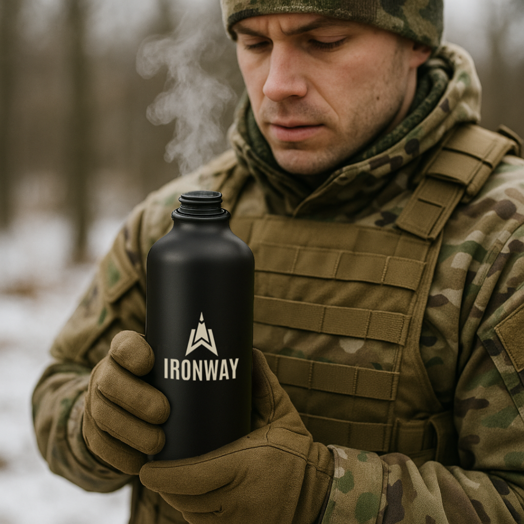 Trail Bottle – Leichte Aluminium-Trinkflasche mit Karabiner