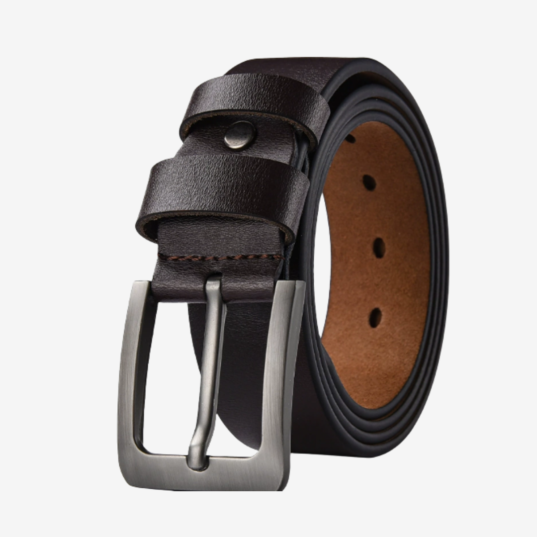 Premium-Ledergürtel mit glattem Finish