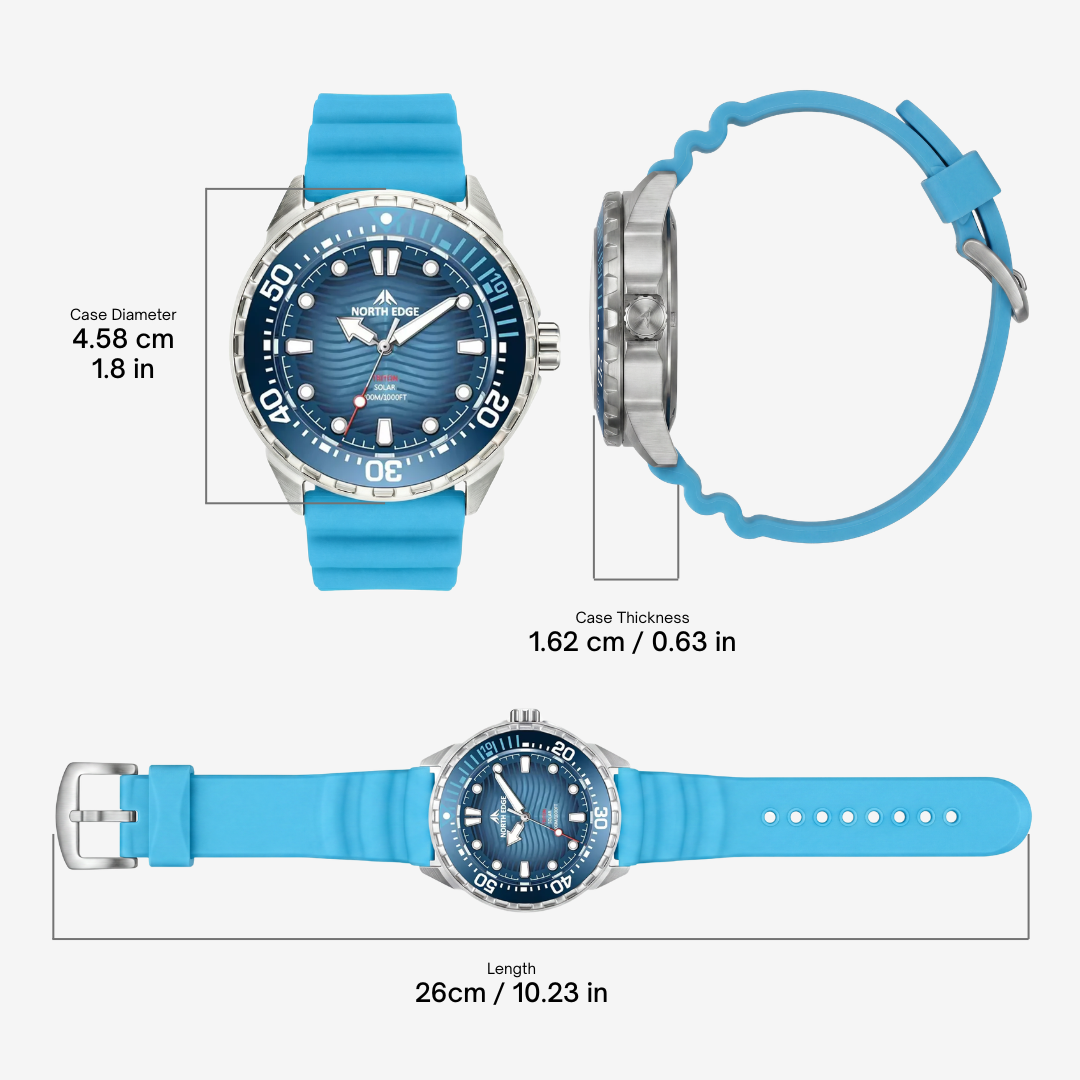 Trident 300 – Solarbetriebene 30-ATM-Taucheruhr