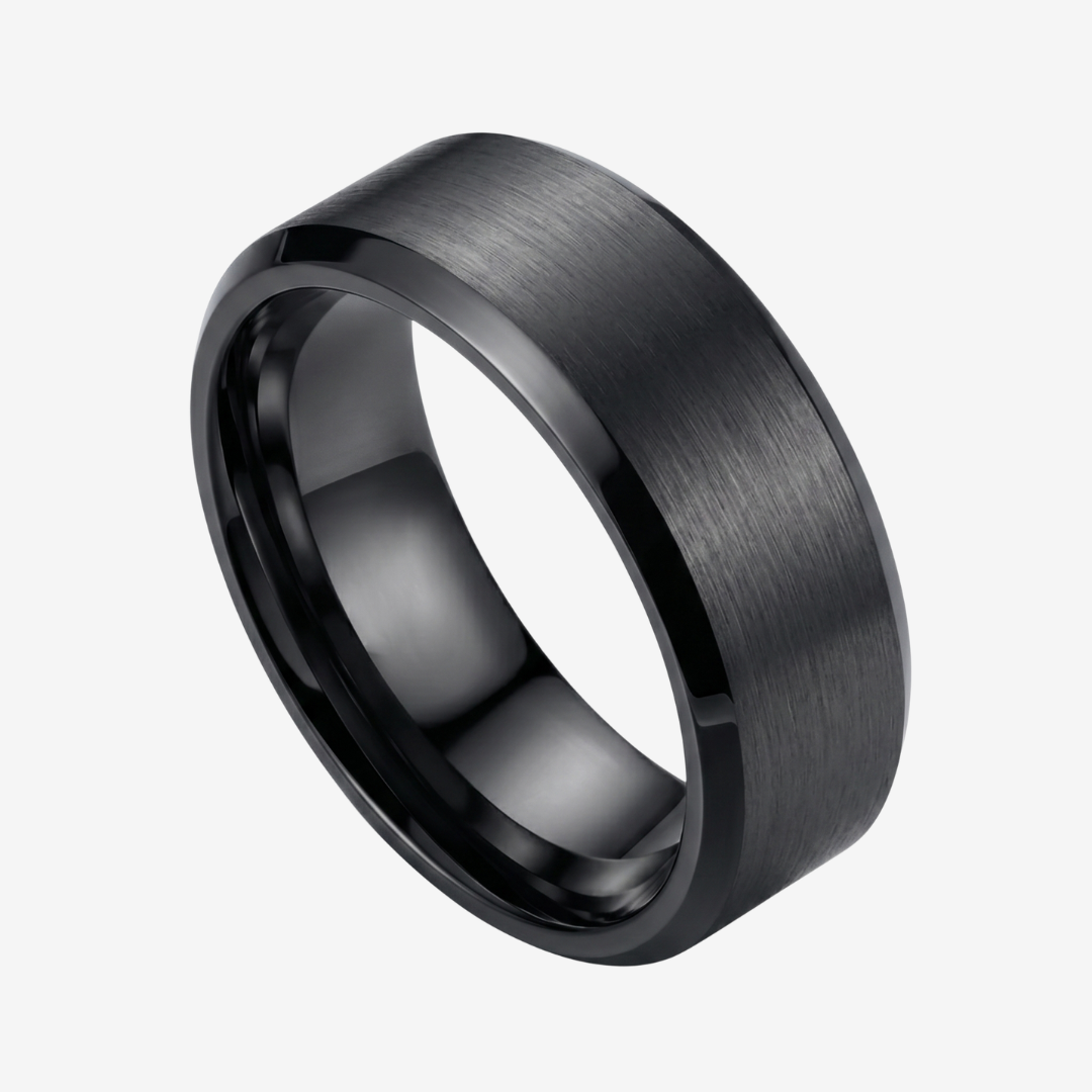 Valor Ring — Ring aus gebürstetem Titanstahl für Stärke im Alltag